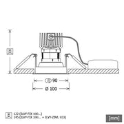 LTS Licht&Leuchten - Downlight/Strahler/Flutlicht LED-Downlight ILVY-FIX100 #658228 927, ws