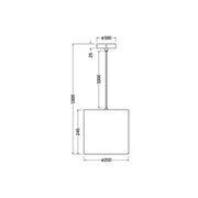Ledvance - Pendelleuchte E27 D. C. Cyl. Pend E27 braun