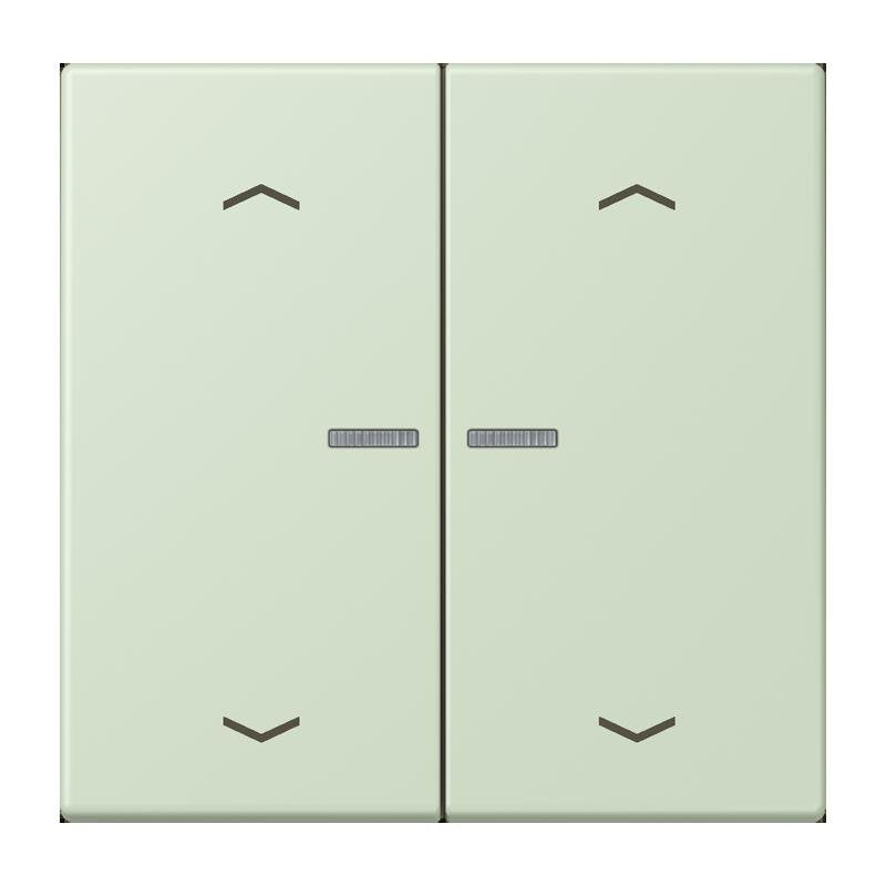 Jung - Abdeckung/Bedienelement für Installationsschalterprogramme Wippe mit Lichtleiter LC 102 KO5P 218 vert anglais pale