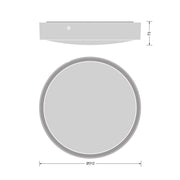 Ledvance - Decken-/Wandleuchte LED-Wand-u.Deckenleuchte BLKHRDELSN300P_MS_BK 840, Sensor, sw