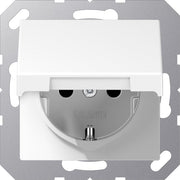 Jung - Abdeckung/Bedienelement für Installationsschalterprogramme Abdeckung A 1520 KLPL WW f.SCHUKO Steckdosen