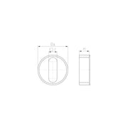 Jacob - Dichtring, flach Dichteinsatz WJ-DM 63FK1 f.Flachkabel − 5 Stück