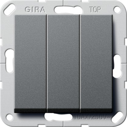 Gira - Installationsschalter Wippschalter Ein Aus 283028 3fach anth