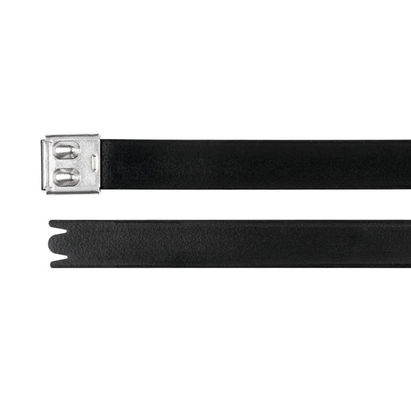 HellermannTyton - Kabelbinder Edelstahlkabelbinder 111-01521(50) 681x1 6 mm schwarz − 50 Stück