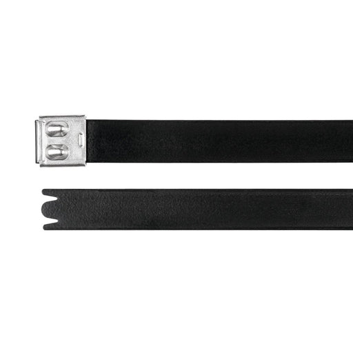 HellermannTyton - Kabelbinder Edelstahlkabelbinder 111-01521(50) 681x1 6 mm schwarz − 50 Stück