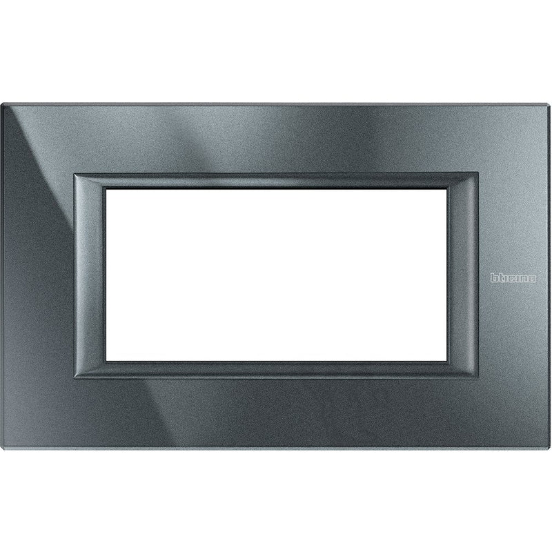 Legrand (BT) - Abdeckrahmen Axolute Rahmen 4-Modul HA4804HS alu schwarz