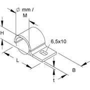 HKL - Befestigungsschelle für Kabel/Rohre Befestigungsschelle 1735M16 − 100 Stück