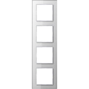 Jung - Abdeckrahmen Glasrahmen 4-fach aws AC 584 GL WW waage/senkrecht