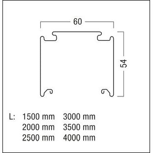 Zumtobel - Tragschiene für Lichtbandsystem Tragschiene TECTON T 3000 SR si 3000 mm