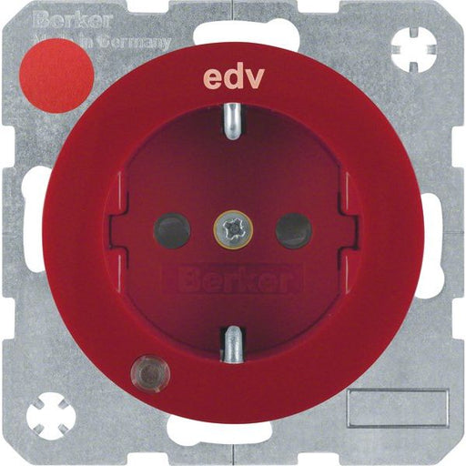 Berker - Steckdose SCHUKO-Steckdose rt/gl 41102022 Kontroll-LED