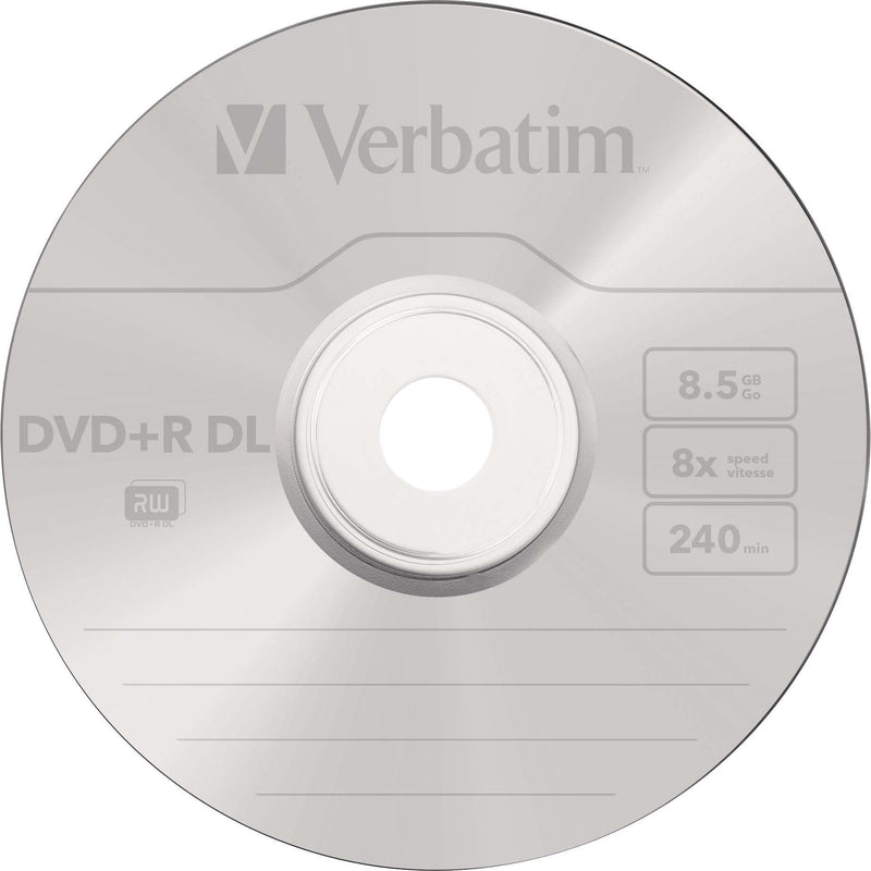 Verbatim - Speichermedium digital DVD+R DL 8.5GB/240Min/8x 43757 (VE25) Cakebox (25 Disc)