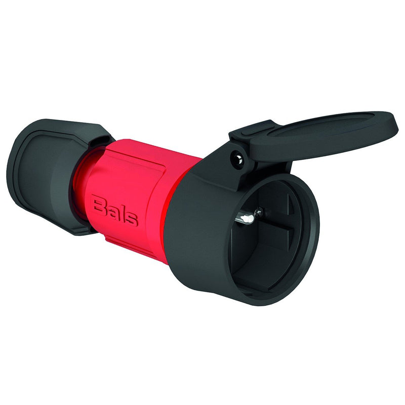 Bals Elektrotech - Schutzkontaktkupplung Schutzkontakt-Kupplung 7493 16A 250V IP44, rot − 20 Stück