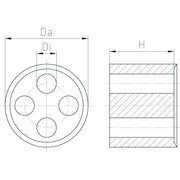 Jacob - Dichtring, flach Dichteinsatz WJ-DM 12/2x1.6 − 50 Stück