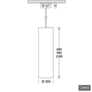 LTS Licht&Leuchten - Pendelleuchte LED-Pendelleuchte LEPO-5 128.4040/DALI 4000K DALI