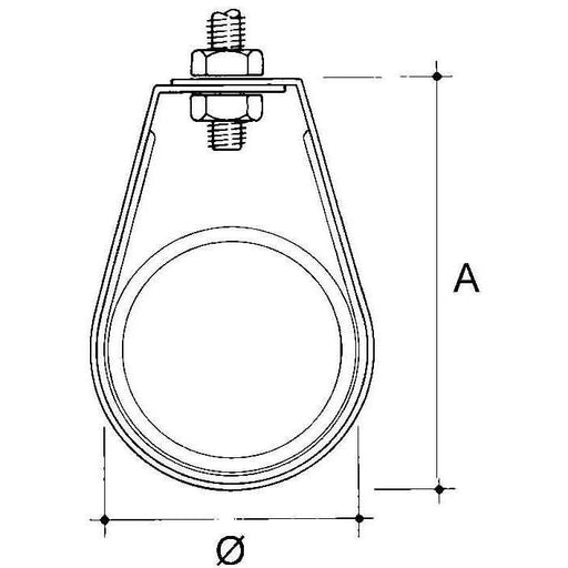Niedax - Befestigungsschelle für Kabel/Rohre Rohrbefestigung PH-25 − 25 Stück