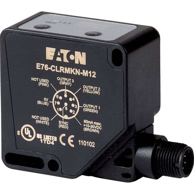 Eaton - Lumineszenztaster Optische Sensoren Reflex- E76-CLRMKRS-M12 lichttaster 10-30V