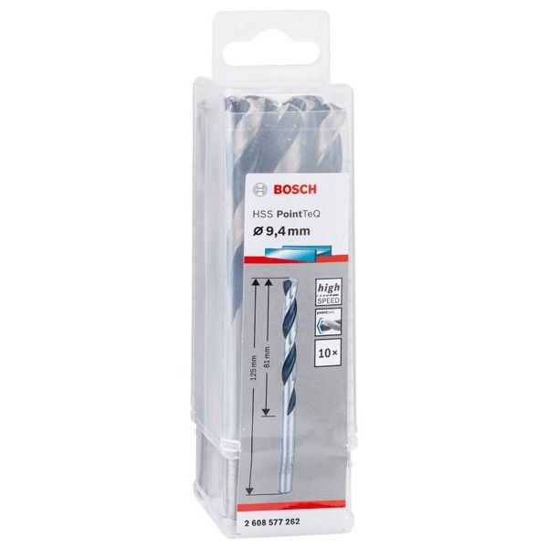 Bosch - Bohrer Metallspiralbohrer HSS 2608577262 PointTeQ DIN 338 9,4
