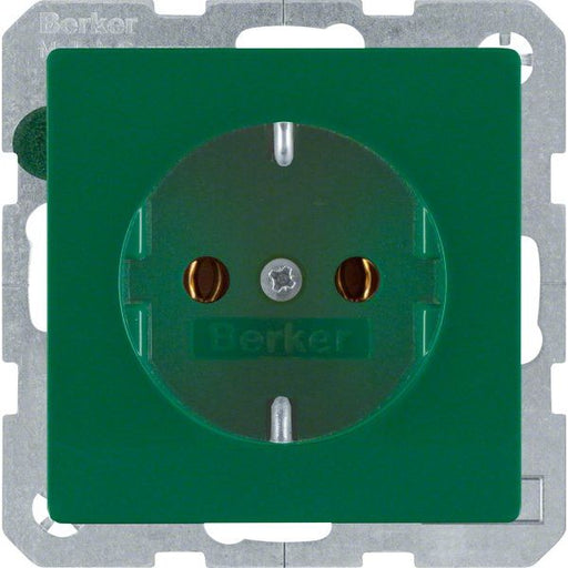 Berker - Steckdose SCHUKO-Steckdose 41436013 grün samt