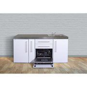 Stengel - Mini-Küche Miniküche Premiumline MPGSMM180AGSBre Mokka metallic