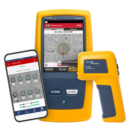 Fluke Networks - Mess-/Testgerät für Kommunikationstechnik Inspektionskamera FI-3000 USB+WiFi MPO-Sonde