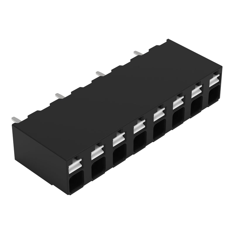WAGO - Leiterplattenklemme THR-Leiterplattenklemme 2086-3128 Drücker,1,5mm²,sw − 84 Stück
