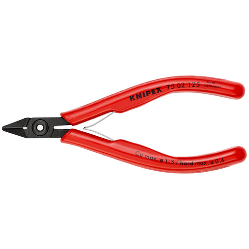 Knipex - Seitenschneider Elektronik-Seitenschneider 75 02 125 brüniert, 125mm