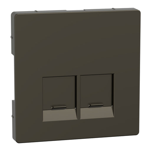 Merten - Abdeckung/Bedienelement für Installationsschalterprogramme Zentralplatte 2f.moccamet MEG4572-6052 Electric-Connector