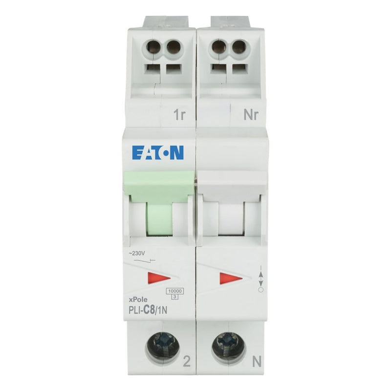 Eaton - Leitungsschutzschalter PLI-C8/1N C 8A, 1p+N Steckkl
