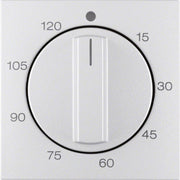 Berker - Abdeckung/Bedienelement für Installationsschalterprogramme Abdeckplatte alu 16331404 mit Regulierknopf