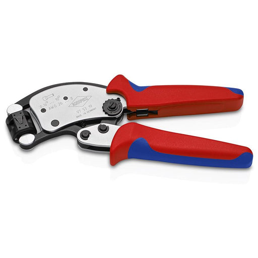Knipex - Presswerkzeug Kabelschuhe/Verbinder, Aderendhülsen, Schirmanschluss Crimpzange 97 53 19 SB − 1 Stück