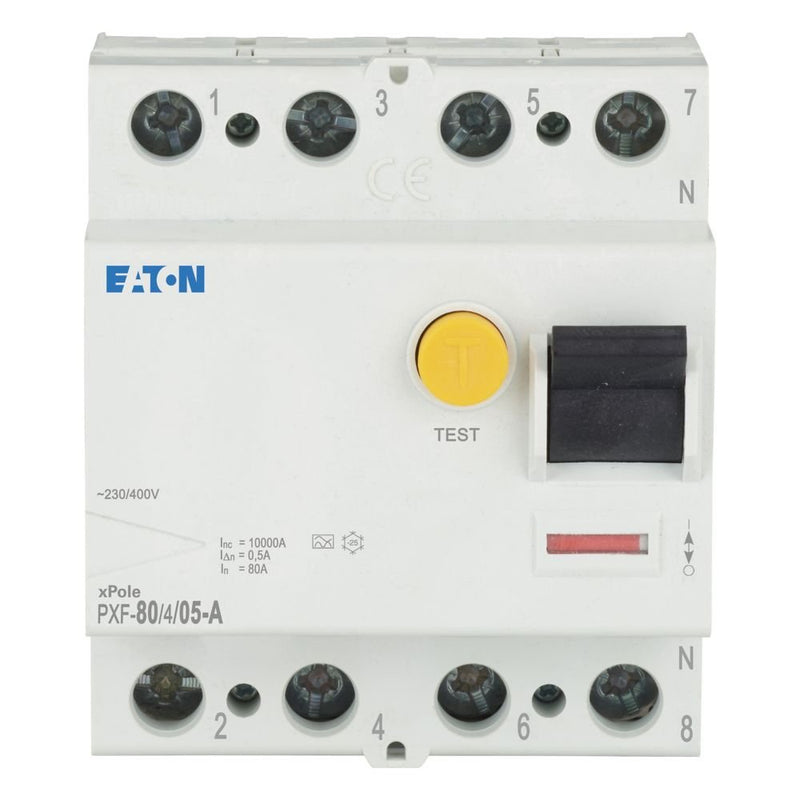 Eaton - Fehlerstrom-Schutzschalter FI-Schutzschalter PXF-80/4/05-A 80A 4p, 500mA