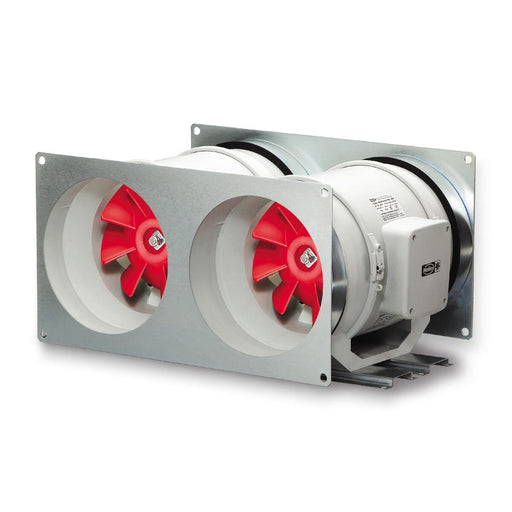 Helios Ventilatoren - Ventilator für Rohreinbau Multivent ParallelTwinUnit MVP 100 (3Karton) 1PH Bausatz 3 Karton