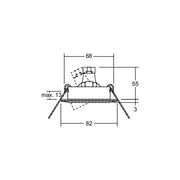 Brumberg Leuchten - Downlight/Strahler/Flutlicht NV-EB-Strahler 02-77020 50W GX5,3 mattchrom