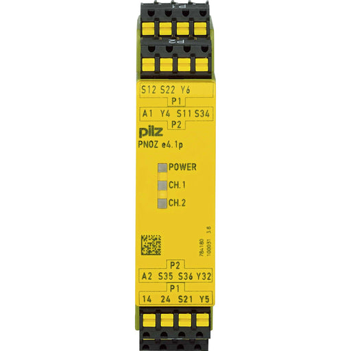 Pilz - Gerät zur Überwachung von sicherheitsgerichteten Stromkreisen Sicherheitsschaltgerät PNOZ e4.1p C #784180 24VDC 2so