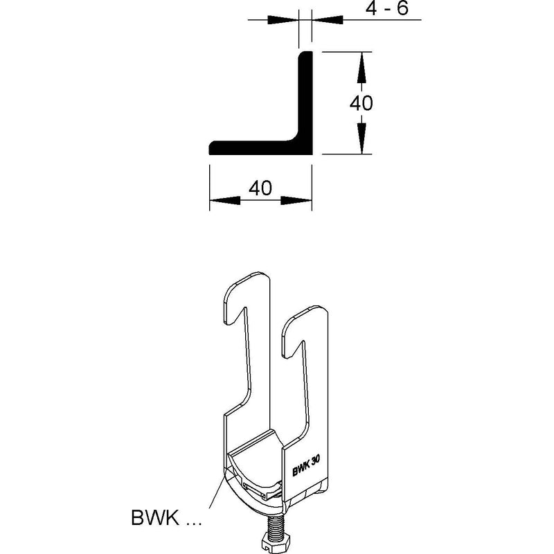 Niedax - Bügelschelle Bügelschellen BWK 110 − 25 Stück