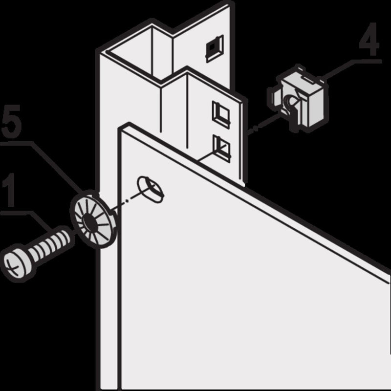 Schroff - Komponente für den Ausbau (Schaltschrank) Erdungskäfigmutter M6 21120132 (VE100)