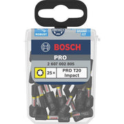Bosch - Bit PRO Impact Bit, T20 2607002805 25 mm Display 10 x