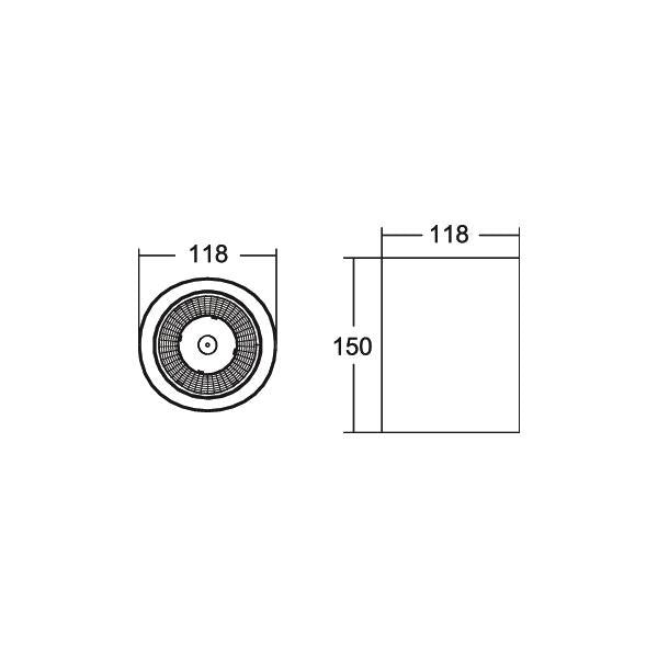 Brumberg Leuchten - Decken-/Wandleuchte LED-Anbaudownlight 42612165DA 3500K