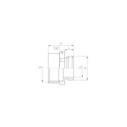 Jacob - Erweiterungs-/Reduzierring MS-Zwischenstutzen 06313M20MU M20/PG13,5 − 100 Stück