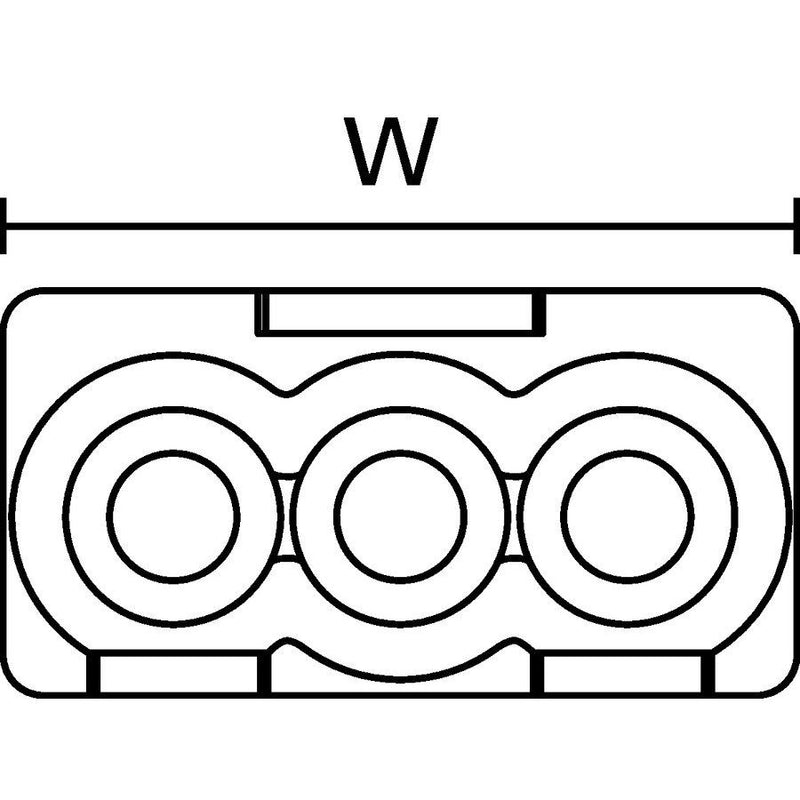 HellermannTyton - Steckklemme Verbindungsdosenklemme HCPM-3 PC OG 100 HCPM-3 PC OG 100 − 100 Stück