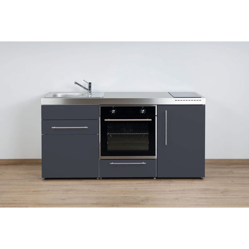 Stengel - Mini-Küche Miniküche Premiumline MPBSG170KSIKFreBliS Schiefergrau