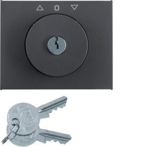 Berker - Abdeckung/Bedienelement für Installationsschalterprogramme Zentralstück m Schloss 1079720600 für Jal. K.1 ant