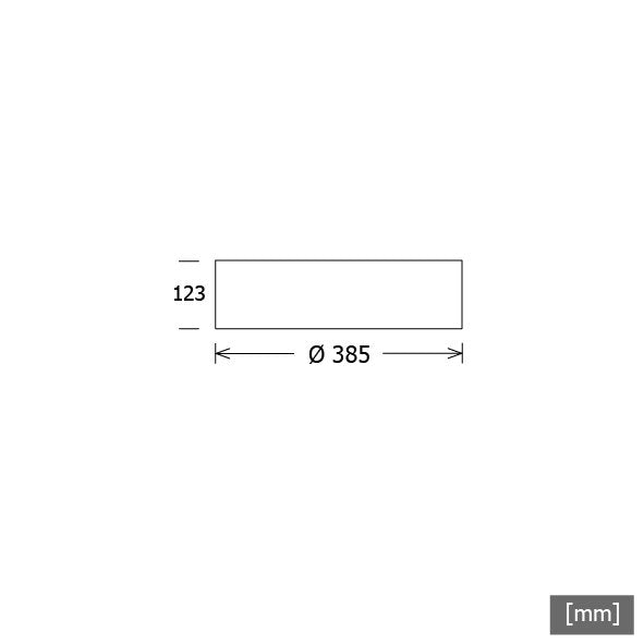 LTS Licht&Leuchten - Decken-/Wandleuchte LED-Anbauleuchte PLL22385402/DALI ws 23W 4000K 959lm