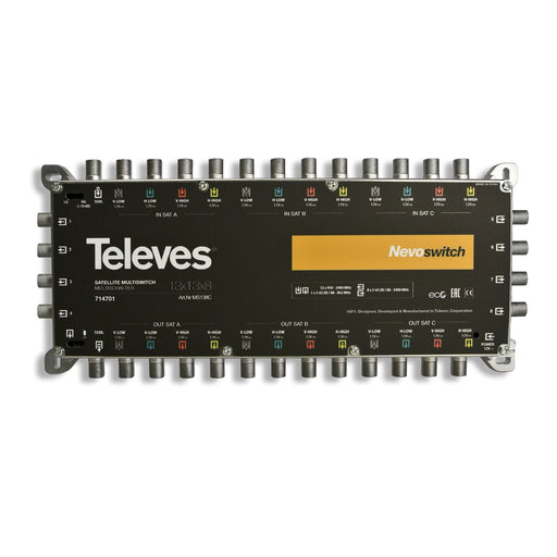 Televes - Multischalter 13 in 8 Guß MS138C NEVO kaskadierb.o.NT