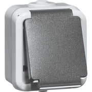 Peha - Schalter-/Steckdosenkombination Steckdose SCHUKO D 6621 WAB Schraubklem.,grau