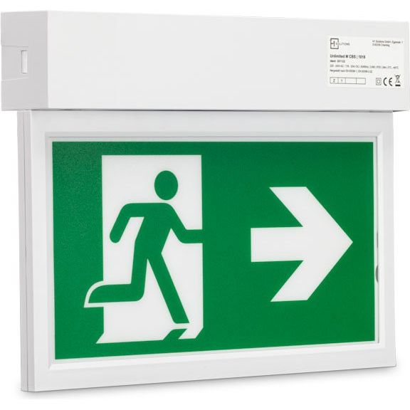 H1 - Sicherheitsleuchte Rettungszeichenleuchte Unlimited M CBS