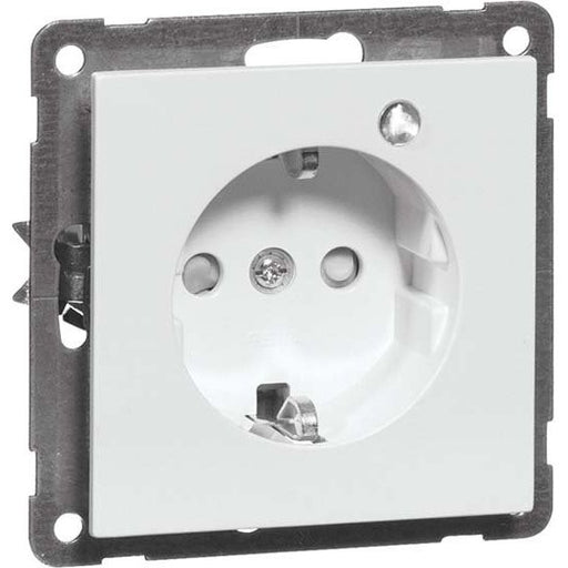 Peha - Schalter-/Steckdosenkombination SCHUKO-Steckdose rws D 20.6611.02 GLK 16A 250V 2-pol.Licht