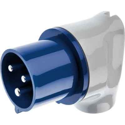 Berker - CEE-Stecker (IEC 60309) CEE-Winkelstecker 3-polig 578301 32A Verbind.systeme