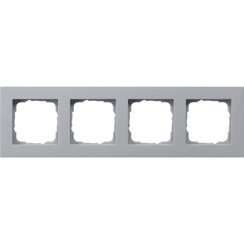 Gira - Abdeckrahmen 4fach alu 0214255