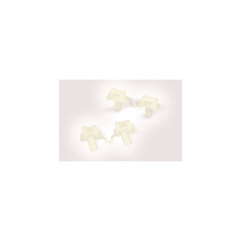 HellermannTyton - Befestigungssockel und -element für Kabelbinder Keilsockel TY5K2 PA66HS NA 100 14x12mm − 100 Stück